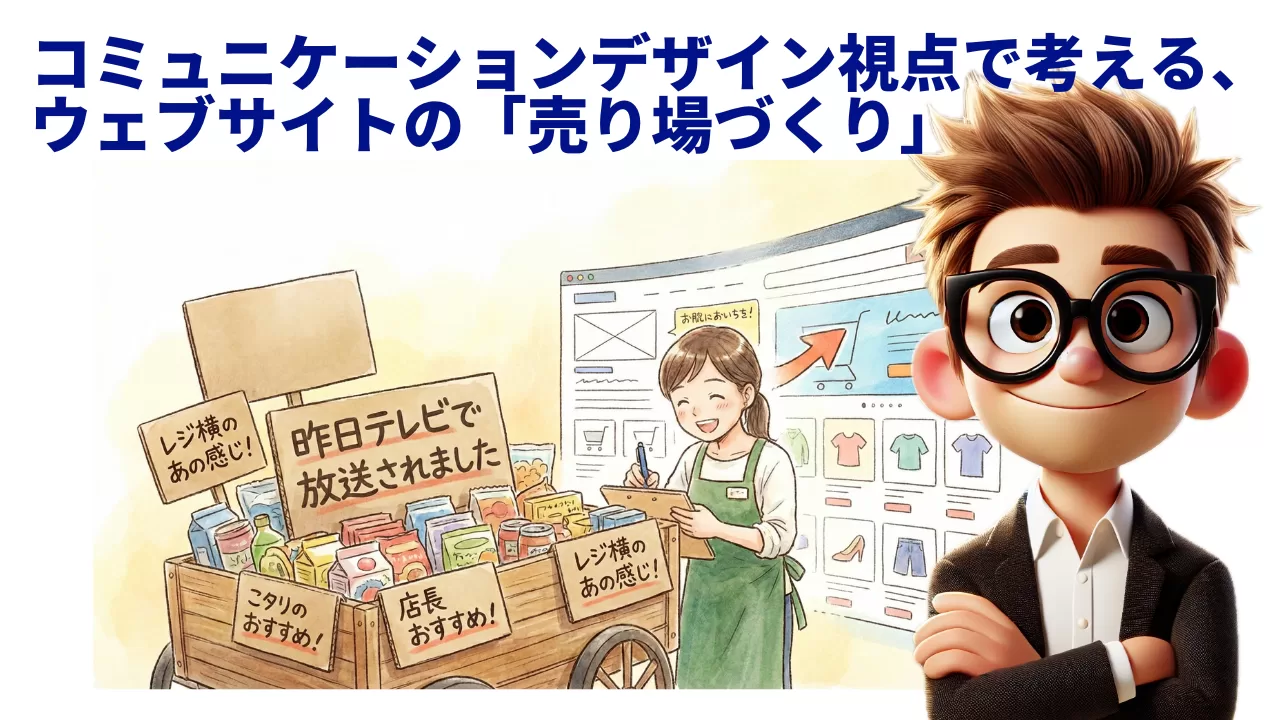 コミュニケーションデザイン視点で考える、ウェブサイトの「売り場づくり」